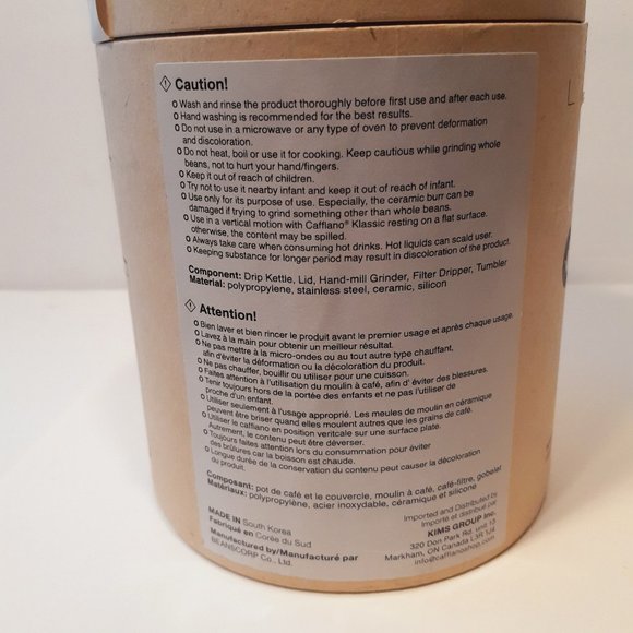 Cafflano Klassic Portable All in One Pour Over Manual Coffee Maker Red - Picture 9 of 12